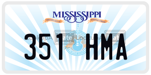 351HMA  license plate in MS