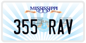 355RAV  license plate in MS