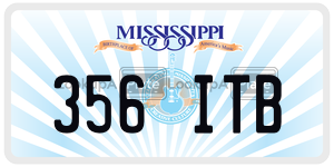 356ITB  license plate in MS