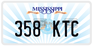 358KTC  license plate in MS