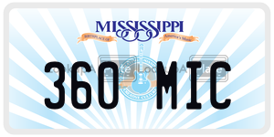 360MIC  license plate in MS