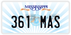 361MAS  license plate in MS