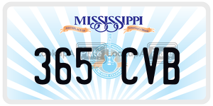 365CVB  license plate in MS