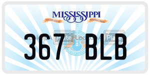 367BLB  license plate in MS