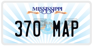 370MAP  license plate in MS