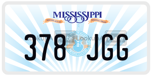 378JGG  license plate in MS