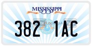 3821AC  license plate in MS