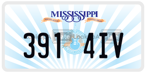 3914IV  license plate in MS