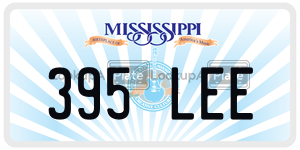 395LEE  license plate in MS