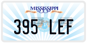 395LEF  license plate in MS
