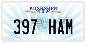 397HAM  license plate in MS