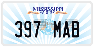 397MAB  license plate in MS