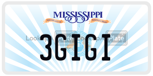 3GIGI  license plate in MS
