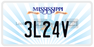 3L24V  license plate in MS