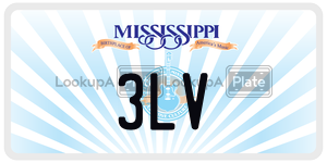 3LV  license plate in MS