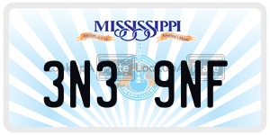 3N39NF  license plate in MS