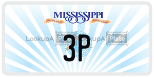 3P  license plate in MS
