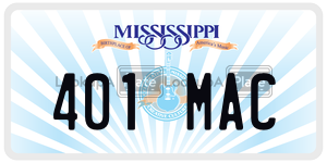 401MAC  license plate in MS