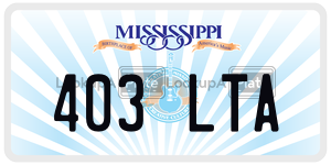 403LTA  license plate in MS