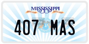 407MAS  license plate in MS