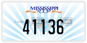 41136  license plate in MS