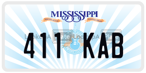 411KAB  license plate in MS