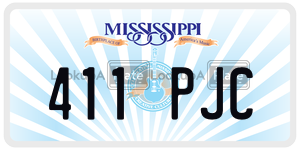 411PJC  license plate in MS