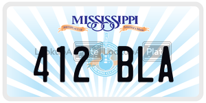 412BLA  license plate in MS