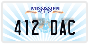 412DAC  license plate in MS