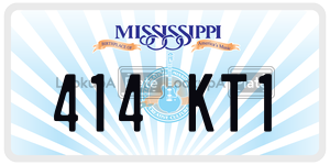 414KT1  license plate in MS