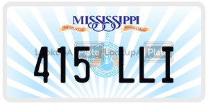 415LLI  license plate in MS