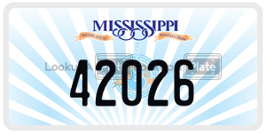 42026 license plate in Mississippi