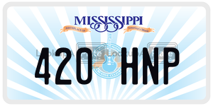 420HNP  license plate in MS