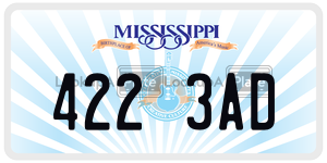4223AD  license plate in MS