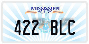 422BLC  license plate in MS