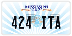 424ITA  license plate in MS