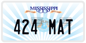424MAT  license plate in MS