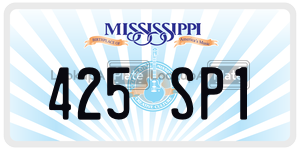 425SP1  license plate in MS