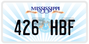 426HBF license plate in Mississippi