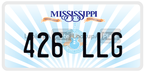 426LLG  license plate in MS