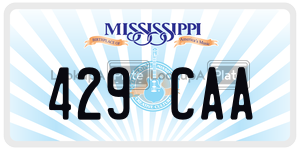 429CAA license plate in Mississippi