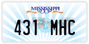 431MHC  license plate in MS