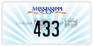 433  license plate in MS