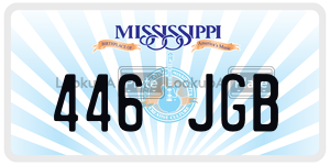 446JGB  license plate in MS