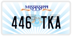446TKA  license plate in MS