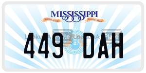 449DAH  license plate in MS