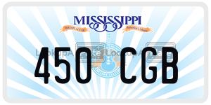 450CGB  license plate in MS
