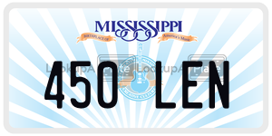 450LEN  license plate in MS
