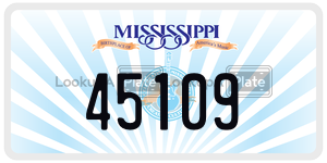45109  license plate in MS