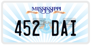 452DAI  license plate in MS
